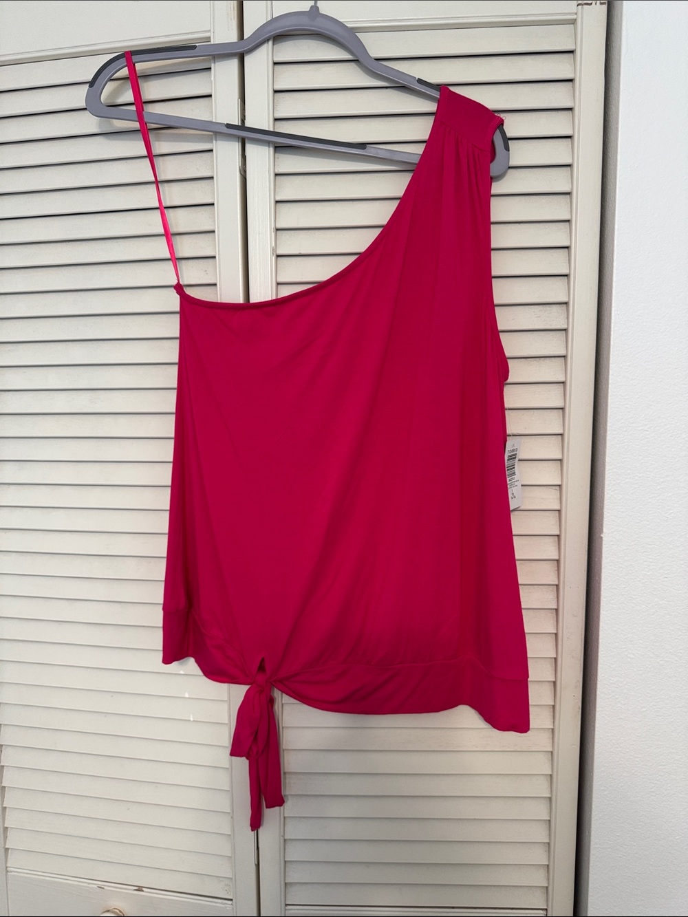 Torrid Hot Pink One-Shoulder Top